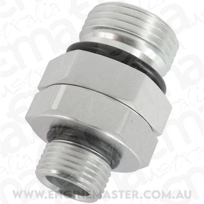 Aeroflow AF929-12-08S -12 ORB Swivel to -8 ORB Silver Full Swivel