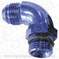 Aeroflow Performance Products AF903-06 90 Deg -6ORB to -6AN Complete with Jam Nut & O-Ring Blue