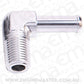 Aeroflow Performance Products AF842-06-05S 90 Deg 3/8" NPT to 5/16" Barb Black 90 Deg Male to Male