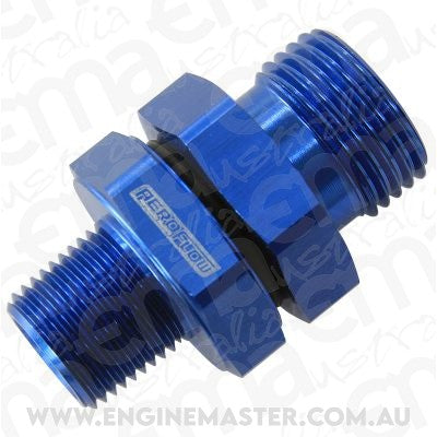 Aeroflow AF928-10-06 -10 ORB to 3/8" NPT Coupler Blue -10 ORB to 3/8"