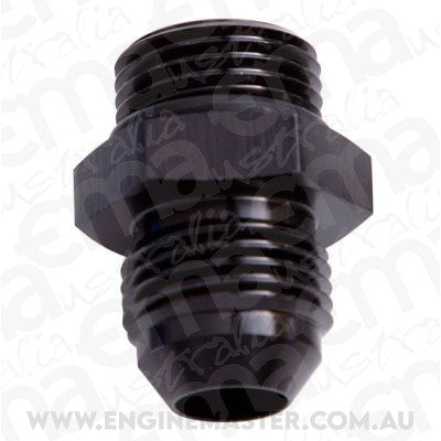 Aeroflow AF920-08BLK -8 ORB to -8AN Straight Black Male to Male