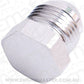 Aeroflow AF806-08S Flare Plug Male -8AN Silver Male Flare Plug -8An