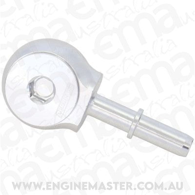 Aeroflow AF969-06-06S 90Â° Low Profile -6ORB to EFI Push On 3/8" Barb Silver Finish