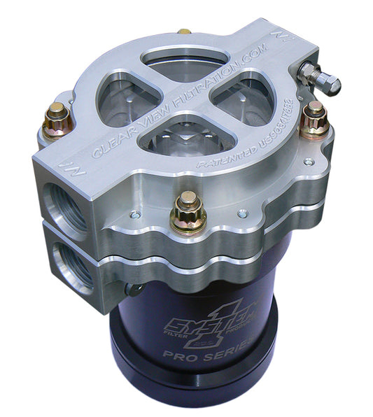Clear View Filtration CV405-115 4" Screw-On Oil Filter Assembly - Clear