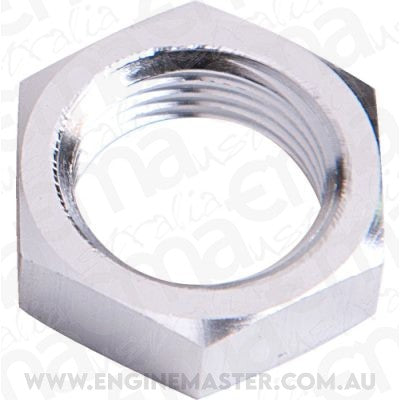 Aeroflow AF924-08S Bulkhead Nut -8AN Silver Single Nut