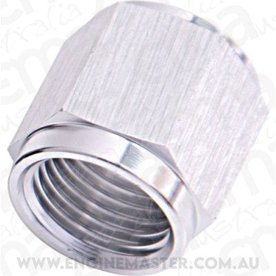 Aeroflow AF818-08S Tube Nut -8AN to 1/2" Tube Silver -8AN to 1/2" Hard Line
