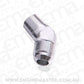 Aeroflow AF823-10-06S Male 45 Deg 3/8" NPT to -10AN Silver Male NPT to AN 45 Deg