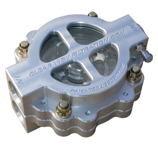 Clear View Filtration CV410-60 4" Hi-Flow See Through Oil Filter - Clear