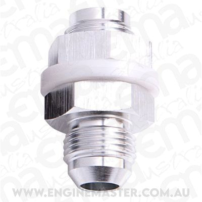 Aeroflow AF921-08S Fuel Cell Fitting -8AN Silver Fuel Cell Bulkhead Fitt