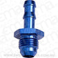 Aeroflow AF817-06-08 3/8" Barb to -8AN Adapter Blue Male 3/8" to Male -8An