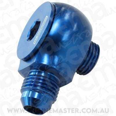 Aeroflow AF909-06-08 Slimline -8ORB to -6AN 90 Deg For Use In Tight Radius Area