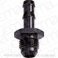 Aeroflow AF817-05BLK 8mm Barb to -6AN Adapter Black Male 8mm to Male -6An