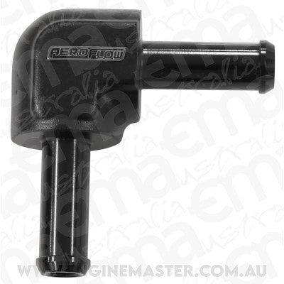 Aeroflow AF843-05BLK 90 Degree 5/16" Barb Both Endsblack 5/16" / 7.94mm Barb S