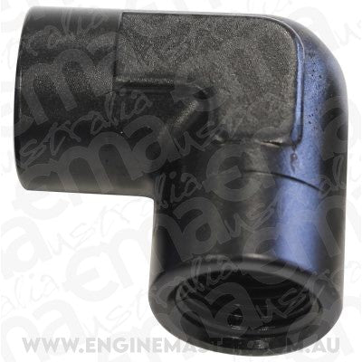 Aeroflow AF913-02BLK 90 Deg Female - Female Elbow 1/8 NPT Black