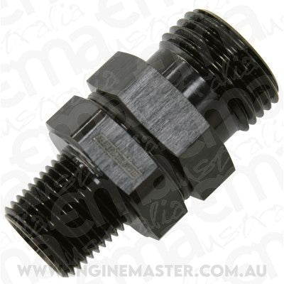 Aeroflow AF928-10-06BLK -10 ORB to 3/8" NPT Coupler Black -10 ORB to 3/8"