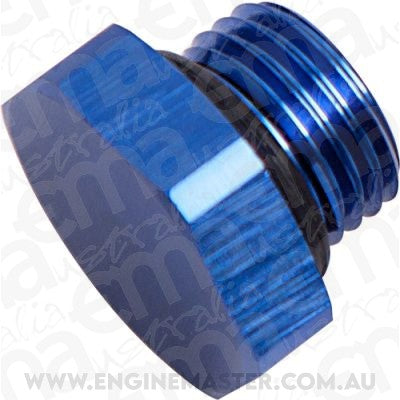 Aeroflow AF814-08 ORB Hex Port Plug -8AN Blue Finish