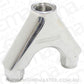 Aeroflow AF939-08-10P Billet Y-Piece 2x -8AN Female to 1x -10ORB Polished