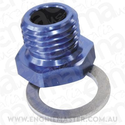 Aeroflow AF912-M18-02 M18x1.5 Pipe Reducer to F/Male1/8" NPT Blue