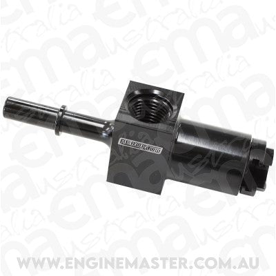 Aeroflow AF905-02BLK 3/8" Female to Male with 1/8" Port Blue Quick Connect Efi