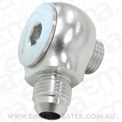 Aeroflow AF909-06-10S Slimline -10ORB to -6AN 90 Degfor Use In Tight Radius Area