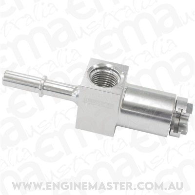 Aeroflow AF905-01S 5/16" Female to Male with 1/8"Port Blue Quick Connect Efi