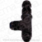 Aeroflow AF804-20BLK Male -20AN Tee Bulkhead On Runblue Male -20AN Nut Seperate