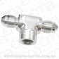 Aeroflow AF918-03-02S -3AN Male Tee with 1/8 On Sidesilver Female 1/8" NPT On Side