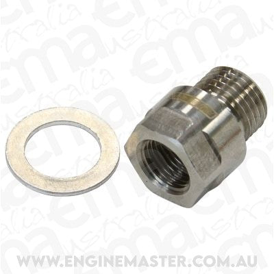Aeroflow AF912-M12-01SS M12x1.25 Pipe Reduce to F/Male1/8" NPT Stainless Steel