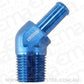 Aeroflow AF845-06-06AN 45 Deg 3/8"NPT to -6 100 / 450Series Braided Hose AN Size