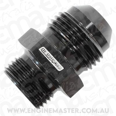 Aeroflow AF754-12BLK 3/4" BSPP to -12AN Washer Sealbritish Std Pipe Parallel