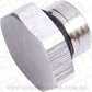 Fuel cells & catch cans ORB Hex Port Plug -8AN Silver Finish Aeroflow Performance Products AF814-08S