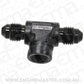 Aeroflow AF918-03-02BLK -3AN Male Tee with 1/8 On Sideblack Female 1/8" NPT On Side