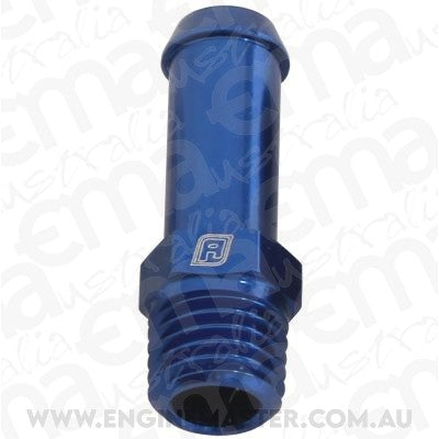 Aeroflow AF841-04-01 Male 1/16" NPT to 1/4" Barb Blue Straight Male to Male