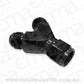 Aeroflow AF931-08-06BLK Y Piece -8 Swivel Nut 2x -6AN Black