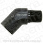 Aeroflow AF915-08BLK 45 Deg Female - Male Elbow 1/2 NPT Black