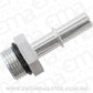 3/8" Push On EFI to -8 ORB Male Fitting (Silver Finish)