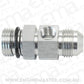 Aeroflow AF904-08S -8ORB to -8AN with 1/8" Port Silver