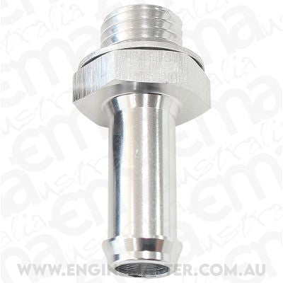 Aeroflow Performance Products AF746-04S Metric M14 x 1.5 to 5/8" Barb Silver Use with 49-1015 Pump