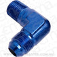 Aeroflow AF822-06-02 Male 90 Deg 1/8" NPT to -6AN Blue Male NPT to AN 90 Deg