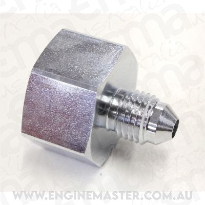 Aeroflow AF760-04 Nitrous Bottle Adapter -4AN Steel Finish suits Boc Bottle