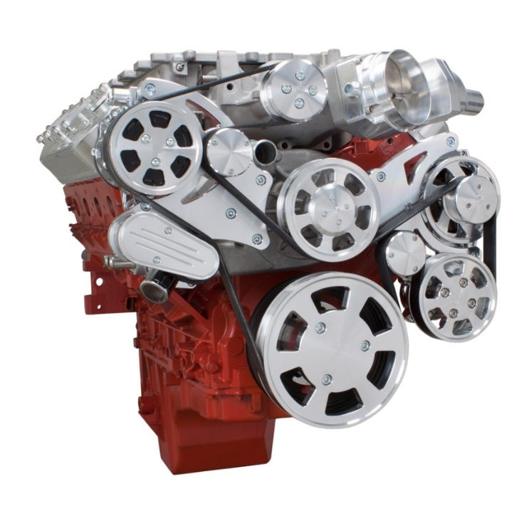 CVF LSA-WRAPTOR-AC Chevy LSA and LS9 Serpentine Kit - AC Alternator & Power Steering