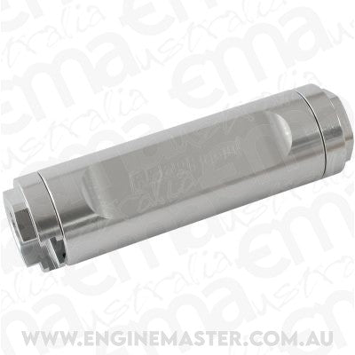 Aeroflow AF809-02S Dual Female 3/8" Push-On EFI Fuel Fitting Silver Finish