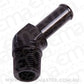 Aeroflow AF845-05BLK 45 Deg 1/8" NPT to 5/16" Barb Black 45 Deg Male to Male