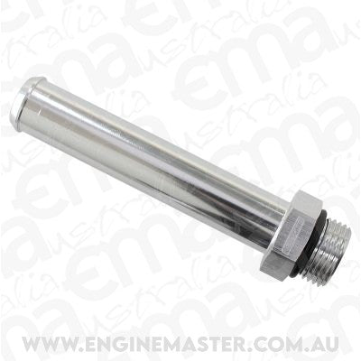 Aeroflow AF926-12-08S -8ORB to 19mm Barb Silver 100mm Oal