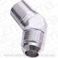 Aeroflow AF823-12S Male 45 Deg 3/4" NPT to -12AN Silver Male NPT to AN 45 Deg