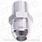 Aeroflow AF816-12-08S Male Flare -12AN to 1/2" NPT Silver Male Flare to NPT Adapt