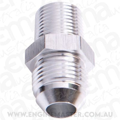 Aeroflow AF816-10-04S Male Flare -10AN to 1/4" NPT Black Male Flare to NPT Adapte