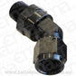 Aeroflow AF919-06-06BLK 45 Deg 3/8" NPT to -6AN Femaleblack Full Swivel Fitting