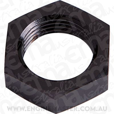 Aeroflow AF924-12BLK Bulkhead Nut -12AN Black Single Nut