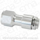 Aeroflow AF908-08-02S 3/8" Push On Efi to -8ORB Port Silver Quick Connect Efi